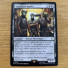 MTG Wasteland Raider [Fallout, Near Mint] Universes Beyond Rare Magic Card
