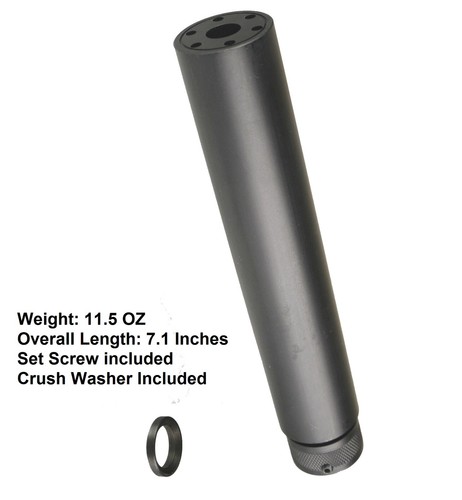 7.1 Inch .223 .22LR 5.7x28 Linear Muzzle Brake 1/2X28 TPI Barrel ...