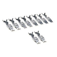 10x Junior Timer Crimp Kontakte f&uuml;r ISO Stecker Leer-Geh&auml;use Lautsprecher Strom