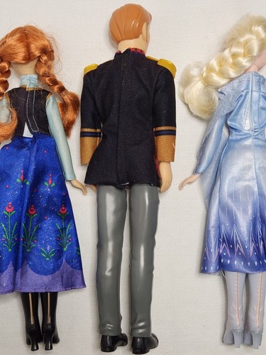 Disney Frozen Anna- Elsa- King Agnarr- 12" Doll Figure Character Hasbro- 3 Total - Picture 6 of 9