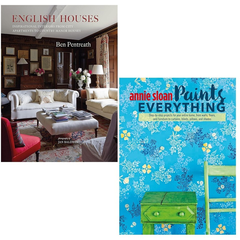 English Houses Ben Pentreath (HB), Annie Sloan Paints Everything 2 Books Set
