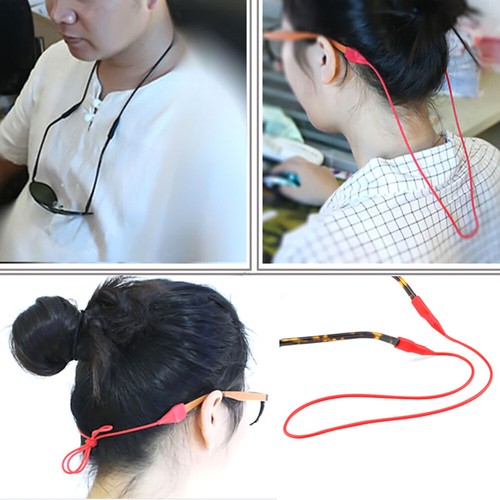 Silicone Glasses Strap Cable Holder Neck Lanyard for Reading Glasses Sunglasses - Picture 14 of 36