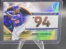 2023 Bowman #BTP-94 Ronny Mauricio Bowman Scouts Top 100