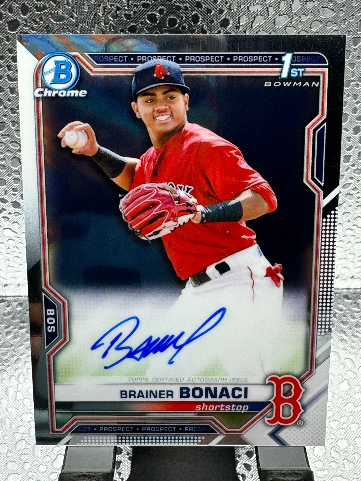 2021 Bowman Chrome Brainer Bonaci 1st Bowman Auto