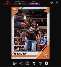 DIGITAL Topps WWE Slam 25 SUPREME Orange R-TRUTH