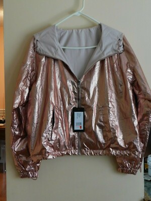 Women's Kendall & Kylie Reversible XS (Huge XS) Pink Jacket with Hood - NWT 