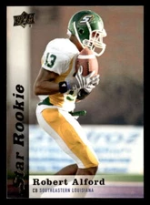 Robert Alford 2013 Upper Deck Card #129 Southeastern Louisiana Lions