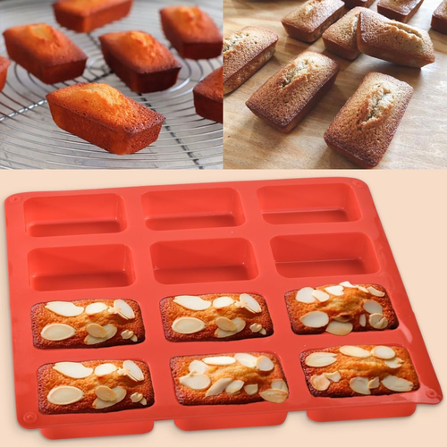 Silicone Mini Loaf Pan, Non-Stick Mini Bread Pan, 12 Cavity Silicone Bread Bakin - Picture 5 of 7