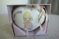NEW 1996 Precious Moments "May Your Birthday Be A Blessing" Ceramic Pomander