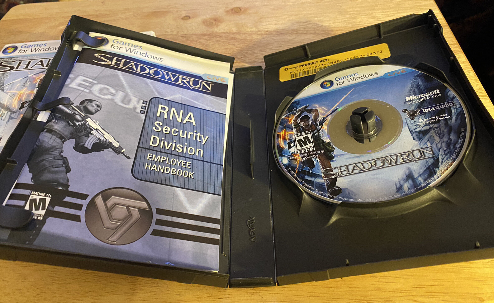 Shadowrun Key Card Shadowrun (PC, 2007) CiB, Game , Manual &Product Key Play W Xbox ...
