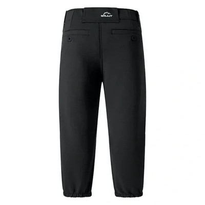 Girls Softball, Youth Baseball Belted Low Rise Fast Pitch Pants With Pockets
