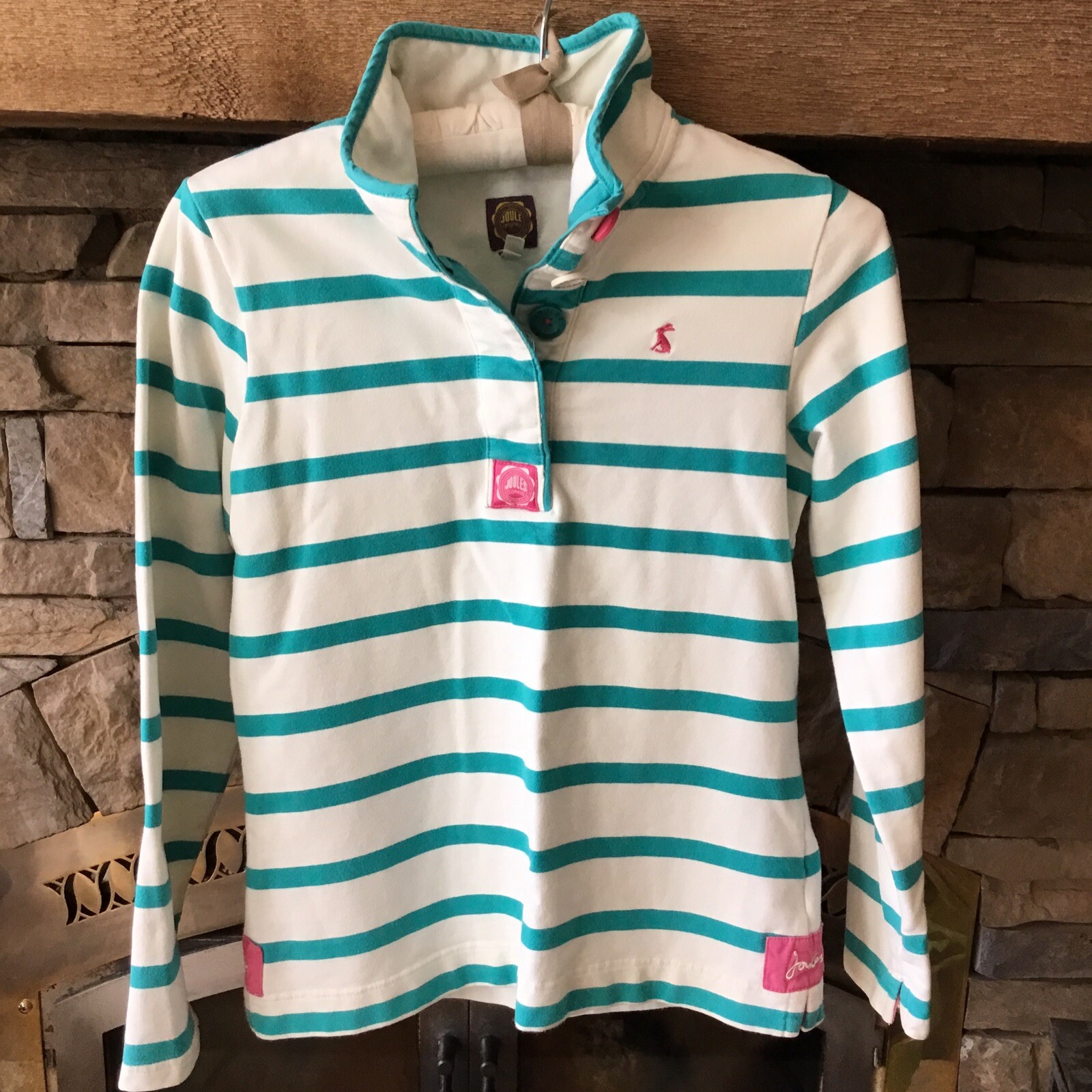 Joules Shirt Size S Womens 1/2 Button 