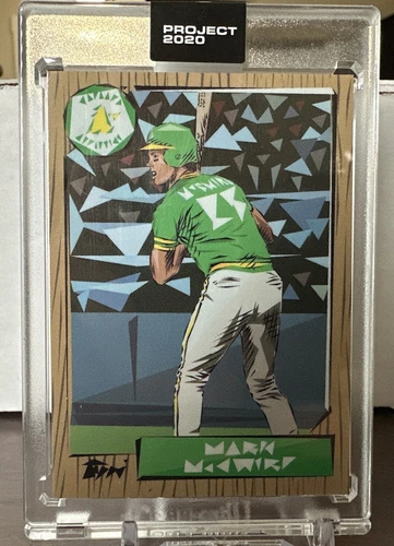Topps Project 2020 Mark McGwire # 60 1987 Baseball 366 Rookie Card SP - Naturel