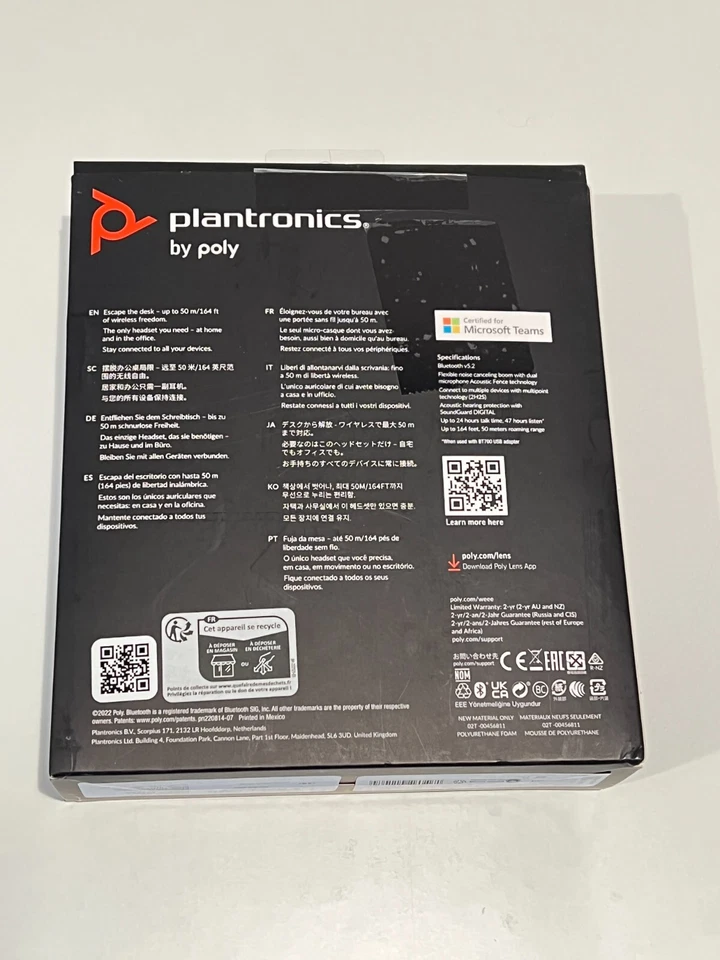 Plantronics by POLY Voyager 4310 UC Single Ear Wireless Bluetooth Headset - Image 2 of 2