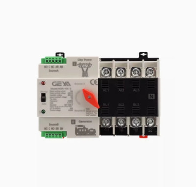 1PC GEYA Dual Power Automatic Converter PC Grade W2R Power Switch 4P 100A 220V