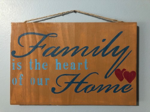 Family Sign Farmhouse Home Decor 10.5X7
