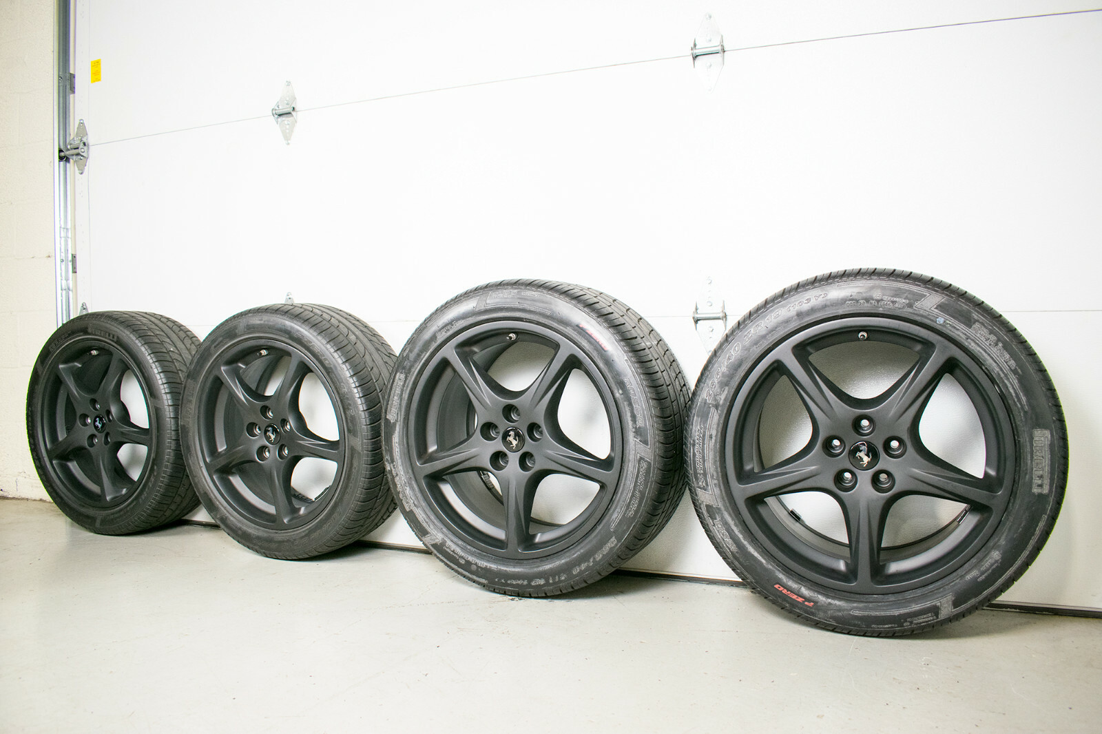 GENUINE OEM BBS 18/19" BLACK WHEELS FOR FERRARI 456/550 RD176/RD177 SET OF FOUR 