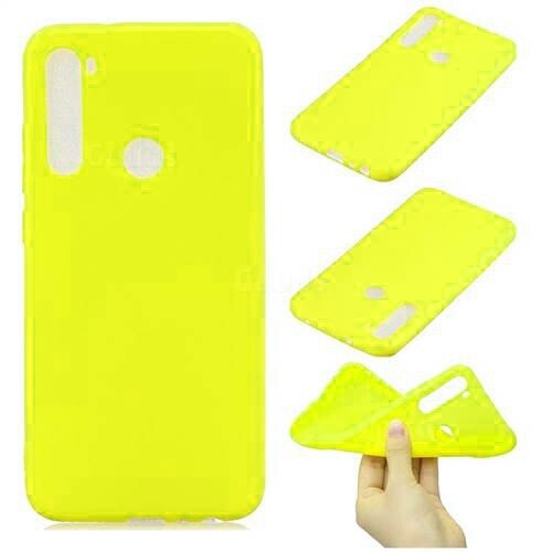 COVER CASE CUSTODIA SILICONE GEL PER XIAOMI REDMI NOTE 8 GIALLA GIALLO NUOVA - Foto 2 di 3