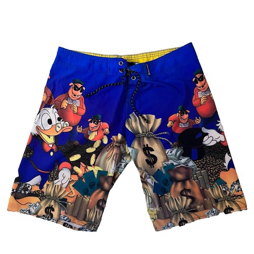More Core Division Vintage Surf Short Dagobert Duck XL Surfwear MCD Disney