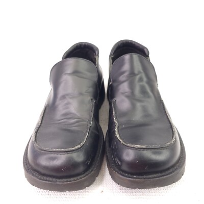 Bed Stu Black Leather Loafers Slip On Dress Shoes Mens Size 