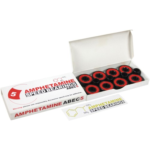 AMPHETAMINE Speed Bearings Kugellager für Skateboard/Longboard ABEC-5 / 7-Ball - Bild 4 von 6