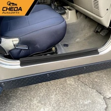 2X Door Sill Protectors Guards Plate Entry Guard Fit For 97-06 Jeep Wrangler TJ