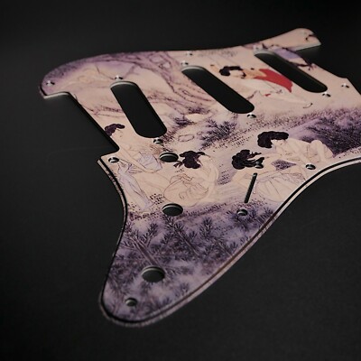 Fender Strat Schlagbrett   Danopungjeong   Custom Pickguard   Grafik