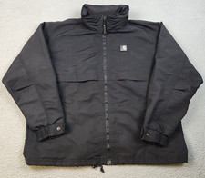 Carhartt Workshield Jacket Men's Extra Large Black Hidden Hood Vented Full Zip