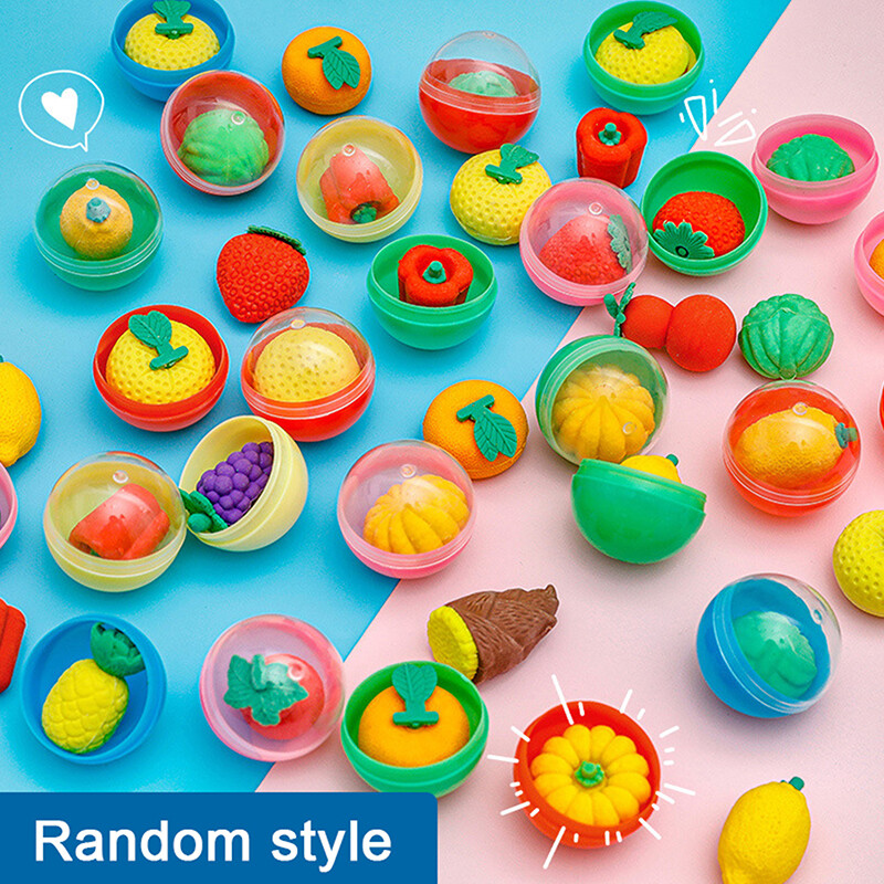 Random Cute Creative Fruit Eraser Children Mini Eraser Kawaii