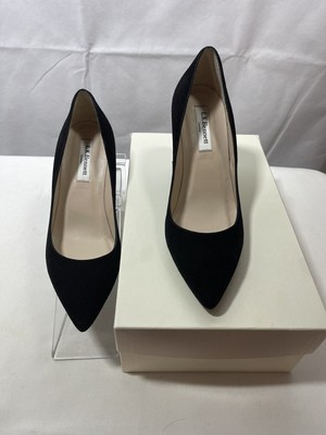 L. K. Bennett London Tess Black Suede Courts Size 37 / 6.5 L. K. Bennett London Tess Black Suede Courts Size 37 / 6.5