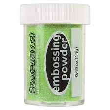 SPRING SPARKLE LIME, Embossing Powder .49oz Jar STAMPENDOUS - New, DP123