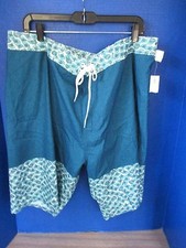 Old Navy Teal Blue BOARD SHORTS Knee Length Men's XXL NWT