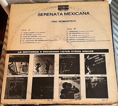 Tejano Tex-Mex” “Trio Romantico” “Serenta Mexicana” 