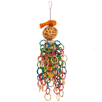 JAVA Knabberspielzeug - Chain Gang Large | ca. 17x17x45 cm Papageienspielzeug