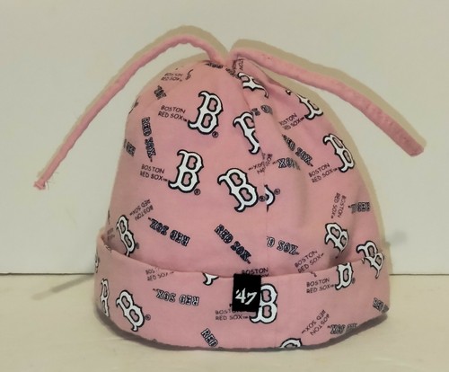 Cotton Infant Pink Lined Beanie Cap 
