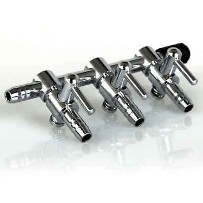 SIBO Distributore aria 3 posizioni metallo per tubo aria 4/6 mm distributore aria laghetto acquario