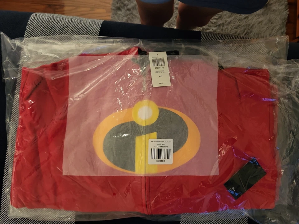 Increíbles Logo Cosplay Halloween Rojo Disfraz XS Sudadera con Capucha Dibujos Animados Foto 3 de 3