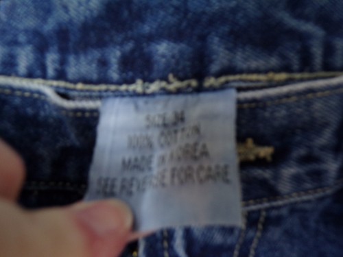 Pelle Pelle Marc Buchanan blaue Jeans Größe 34 bestickt Tasche gebraucht - Bild 3 von 10