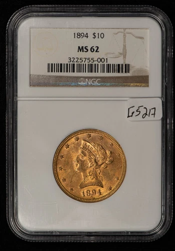 1894 G$10 Liberty Head Gold Eagle - NGC MS 62 - SKU-G5217