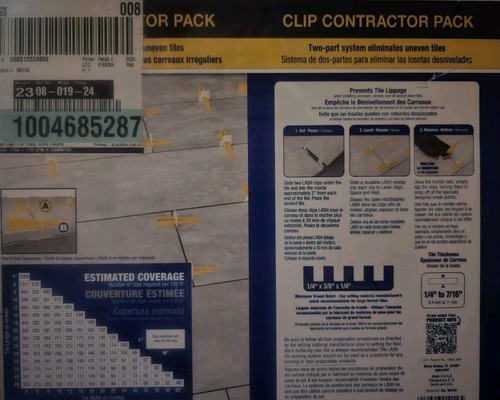 QEP LASH White 1/16 in. Clip, Part A of Two-Part Tile Leveling System 1,000-Pack