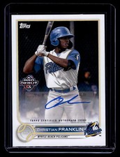 2022 Topps Pro Debut #PD-144 Christian Franklin Autographs