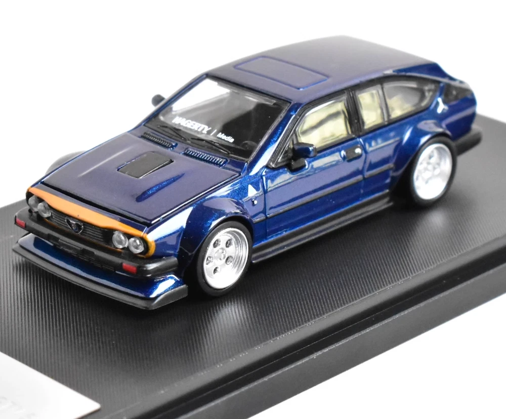TPC 1:64 Blue GTV6 Hatchback Racing Sports Model Diecast Metal Car