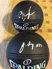 Cade Cunningham & Jaden Ivey Signed Full Size Spalding NBA Basketballs Pistons