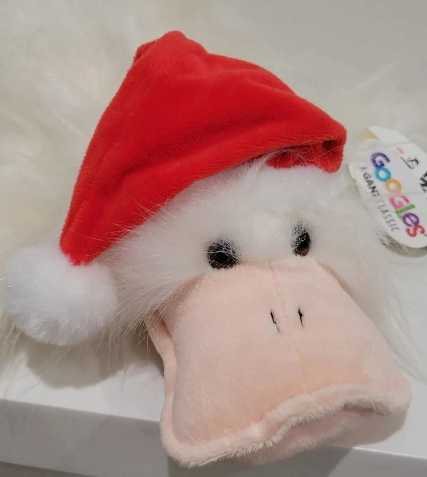 Google's Ganz Classic White Duck Plush Stuffed Animal holiday hat 19" - Image 4 of 4