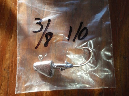 20 3/8oz S9 Shad Head Jigs on Eagle Claw 635 Saltwater 1/0 2/0 or 3/0 Hooks - Picture 4 of 6