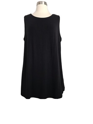 NWT RYLLACE BLACK STRETCHY PLUS EVERYDAY SLEEVELESS TOP SIZE 1X