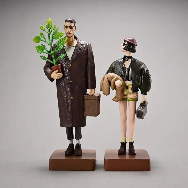 Figurine Léon et Mathilda en résine premium de 25cm pour collectionneur ciné