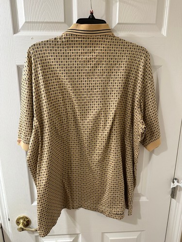 Greg Norman Collection YLW Pattern Golf Polo Shirt Size XL – Performance Classic - Picture 3 of 3
