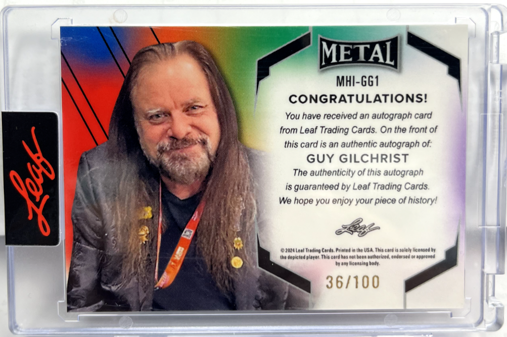 Guy Gilchrist 2024 Leaf Metal Inscriptions Green Ink Kermit