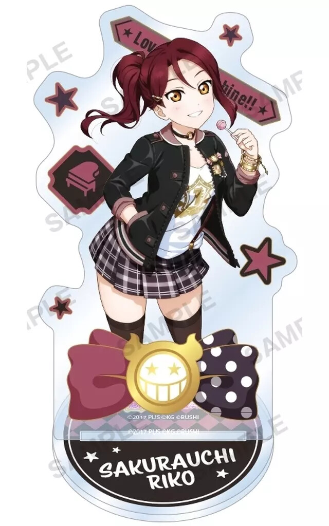 Acrylic Stand Panel Riko Sakurauchi Aqours Punk Rock Ver. Love Live